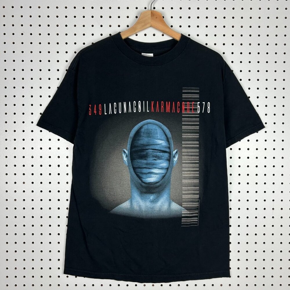 Lacuna Coil Band 349 Karmacode 578 Tour Shirt‎ Medium Black Metal Band Graphic